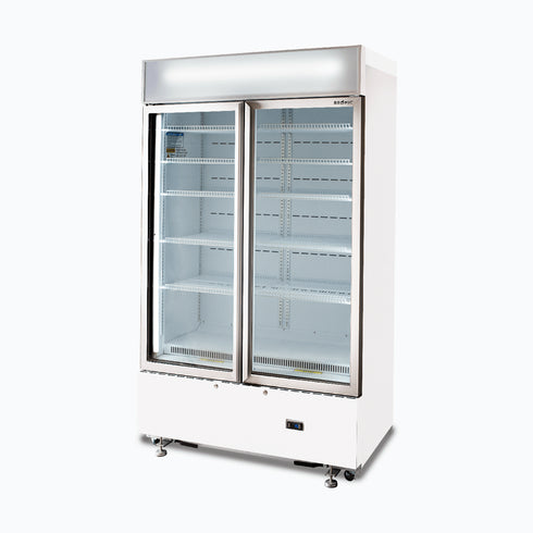Bromic Cassette Flat Glass Door LED Display Chiller White - GM1000LWCAS