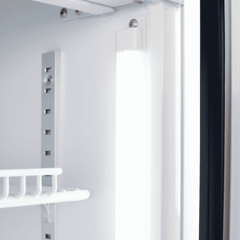 Bromic Upright Display Fridge 885L LED Lightbox Flat Glass Door White - GM0900LWECO