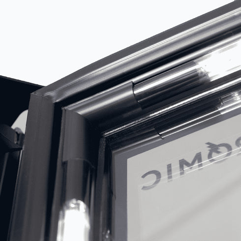 Bromic Upright Display Fridge 1126L - 2 Door - Flat Glass - GM1100B-NR