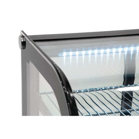 Polar G-Series Countertop Food Display Fridge Black 160Ltr - GP291-A