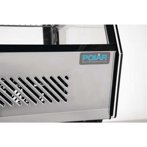 Polar G-Series Countertop Food Display Fridge Black 160Ltr - GP291-A