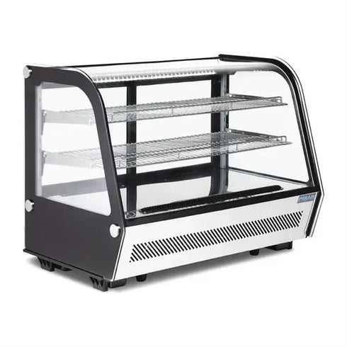 Polar G-Series Countertop Food Display Fridge Black 160Ltr - GP291-A