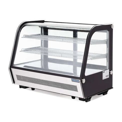 Polar G-Series Countertop Food Display Fridge Black 160Ltr - GP291-A