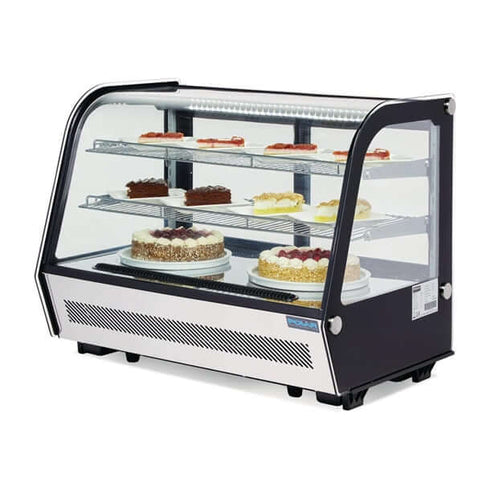 Polar G-Series Countertop Food Display Fridge Black 160Ltr - GP291-A
