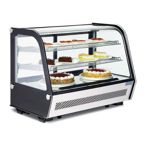 Polar G-Series Countertop Food Display Fridge Black 160Ltr - GP291-A