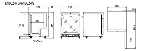 Atosa Chiller Fridge Cabinet - MBC24G