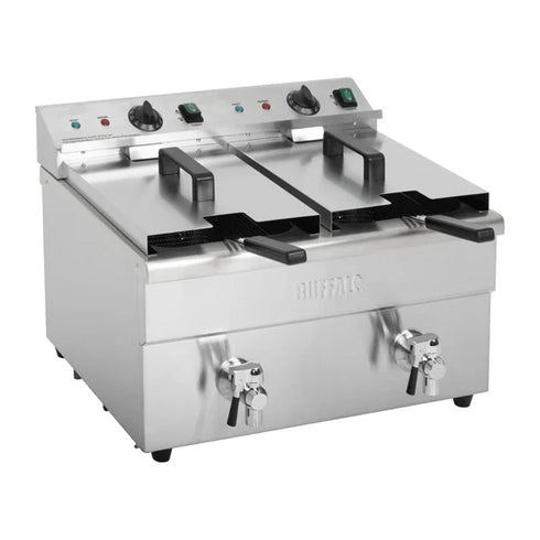 Apuro Twin Tank Induction Fryer - 2x7.5ltr-2x3kW - CT012-A
