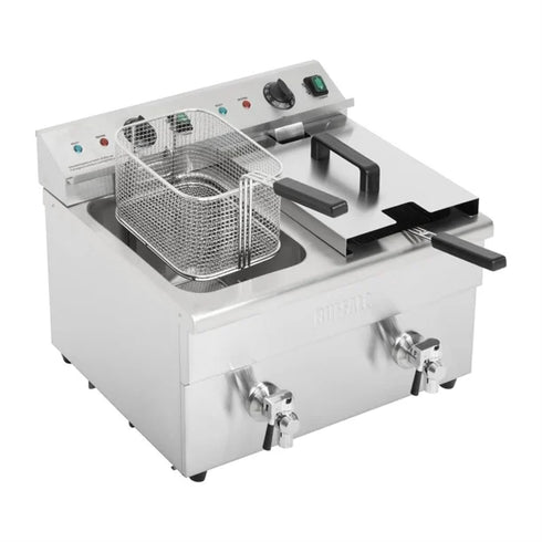 Apuro Twin Tank Induction Fryer - 2x7.5ltr-2x3kW - CT012-A