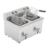 Apuro Twin Tank Induction Fryer - 2x7.5ltr-2x3kW - CT012-A