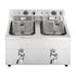 Apuro Twin Tank Induction Fryer - 2x7.5ltr-2x3kW - CT012-A