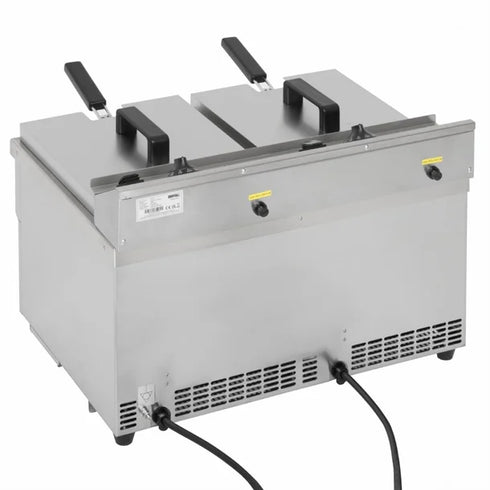 Apuro Twin Tank Induction Fryer - 2x7.5ltr-2x3kW - CT012-A