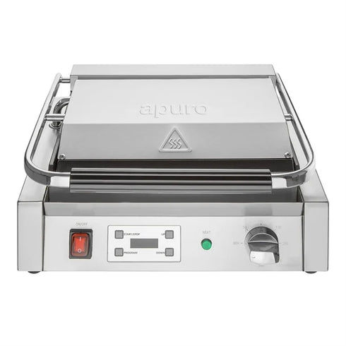 Apuro Extra Large Contact Grill Ribbed & Flat Plate - CU609-A