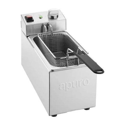 Apuro Single Tank Fryer - 3Ltr - 2kW - CU614-A