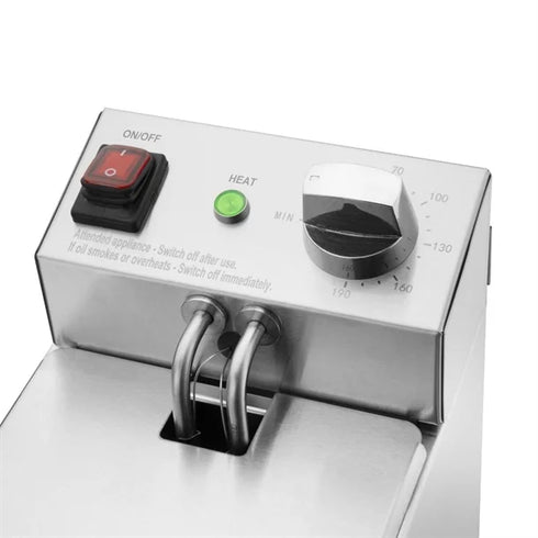 Apuro Single Tank Fryer - 3Ltr - 2kW - CU614-A