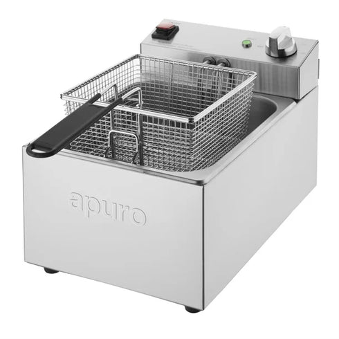 Apuro Single Tank Fryer - 5Ltr - 2.8kW - CU617-A