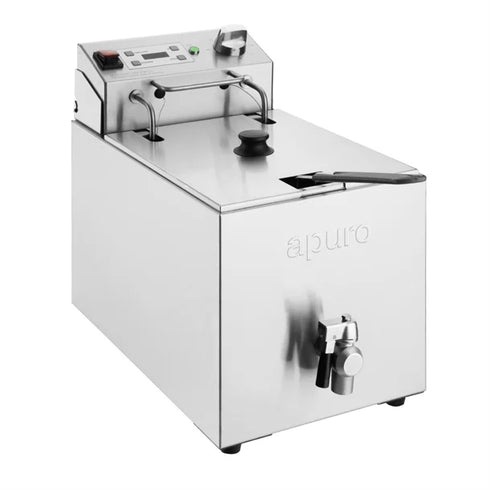 Apuro Single Tank Electric Fryer with Timer - 8Ltr - 2.9kWCU620-A