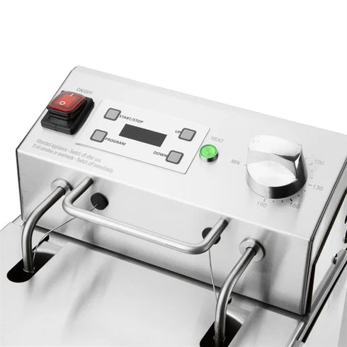 Apuro Single Tank Electric Fryer with Timer - 8Ltr - 2.9kWCU620-A