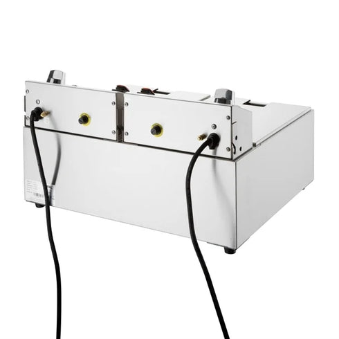 Apuro Double Electric Fryer with Timer 2x5Ltr - CU624-A
