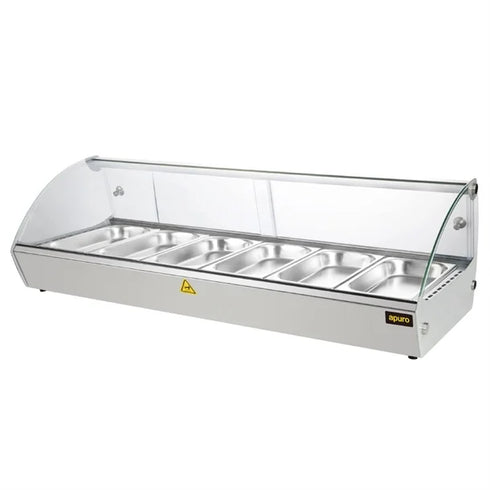 Apuro Countertop Heated Food Display 1127mm - CW148-A