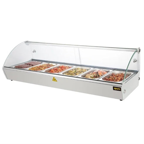Apuro Countertop Heated Food Display 1127mm - CW148-A