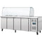 Polar U-Series Four Door Refrigerated Gastronorm Saladette Counter CT395-A