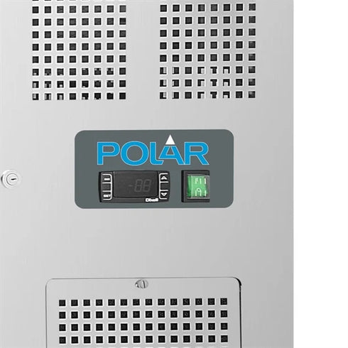 Polar U-Series Double Door Counter Fridge with Upstand 282Ltr - UA064-A