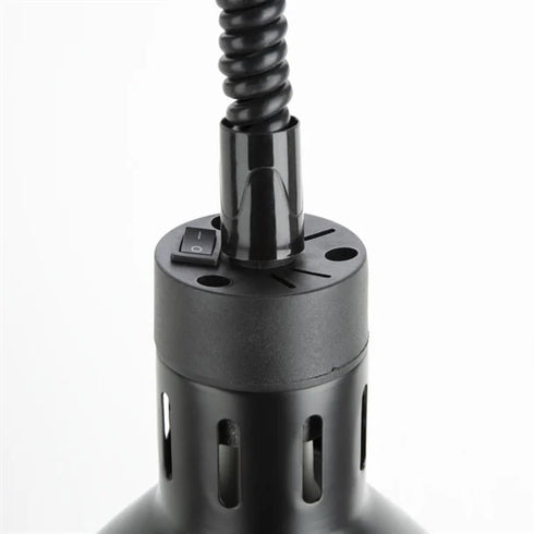 Apuro Retractable Heat Lamp Matte Black Finish - DR759-A