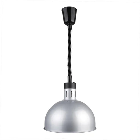 Apuro Retractable Dome Heat Lamp Silver 2.5kW - DY461-A