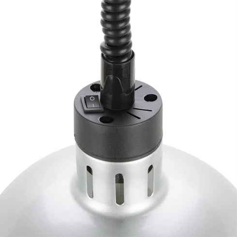 Apuro Retractable Dome Heat Lamp Silver 2.5kW - DY461-A