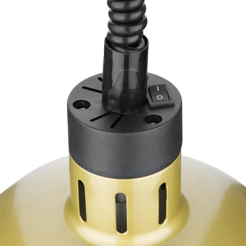 Apuro Retractable Dome Heat Shade Pale Gold Finish - DY462-A