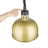 Apuro Retractable Dome Heat Shade Pale Gold Finish - DY462-A