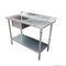 FED Single Sink Bench Left Handed 1200-6-SSBL