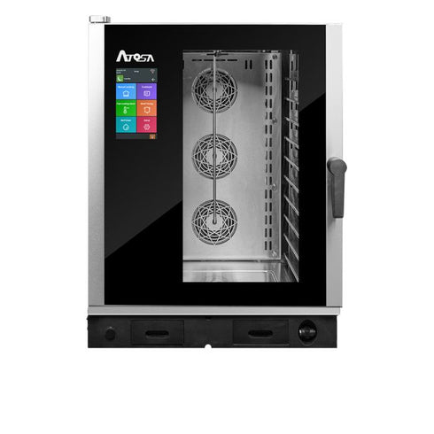 Atosa Electric Combi Oven for Gastronomy Use: 10 x GN 2/1 trays - EPC-1021E3