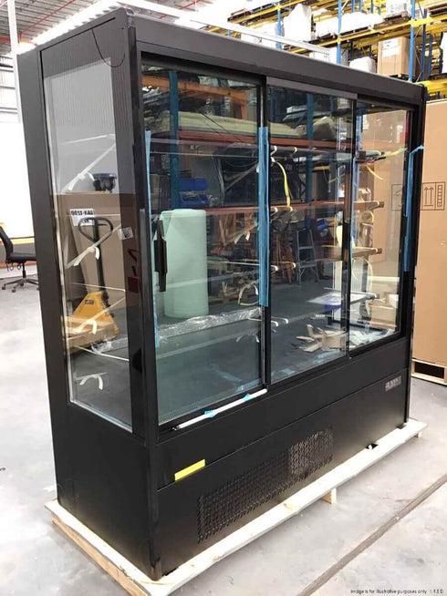 Ex-Showroom Bonvue 4 Shelves Open Chiller with Tempered Glass Doors - OD-2080P NSW1180 (Sydney Clearance)
