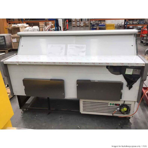 Ex-Showroom: Curved front glass deli display 2020x1140x1260 PAN2000-NSW1229 (Sydney Clearance)