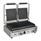 Apuro Double Contact Grill Ribbed Plates with Timer - FC383-A