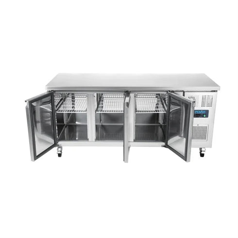 Polar U-Series Triple Door Counter Fridge 417Ltr - UA048-A