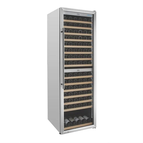 Polar G-Series Dual Zone Wine Fridge Stainless Steel - 180 Bottle - GM629-A