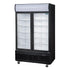 Polar G-Series Upright Hinged Door Display Cooler With Light Box 950Ltr Black GM813-A