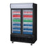 Polar G-Series Upright Hinged Door Display Cooler With Light Box 950Ltr Black GM813-A