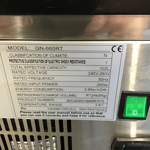 2NDs: Bonvue counter top square glass cold food display - GN-660RT-QLD365