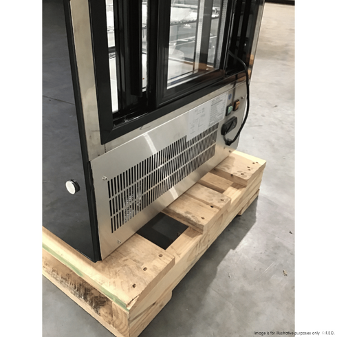 Ex-Showroom: Bonvue counter top square glass cold food display - GN-660RT-SA6-Jan