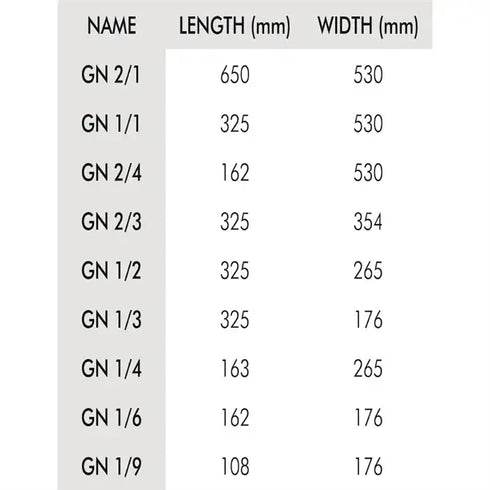 Vogue Stainless Steel 1/2 Gastronorm Tray 100mm - DN710