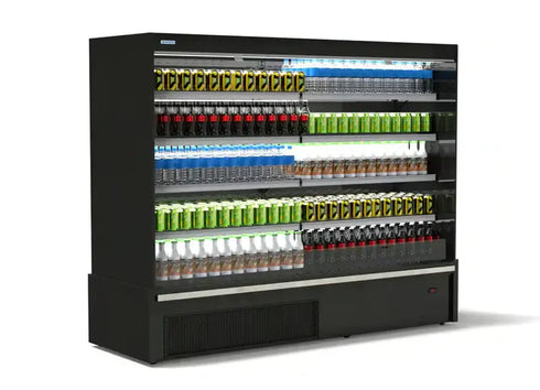 Hussmann Self Contained Multideck Open Front Chiller - H1TMS Black Series