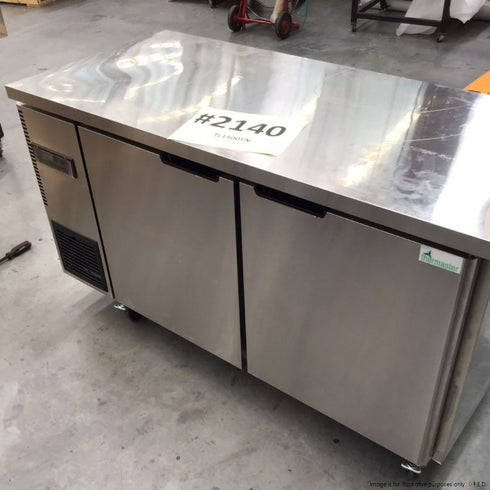 2NDs: Thermaster Stainless Steel Double Door Workbench Fridge - TL1500TN-NSW2140
