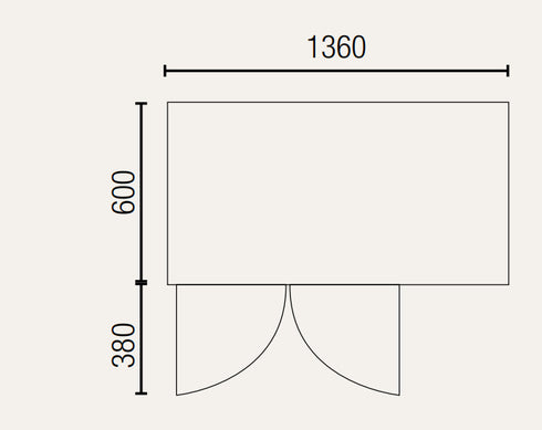 Exquisite Snack Size Under Bench Chiller Glass Doors - SSC260G