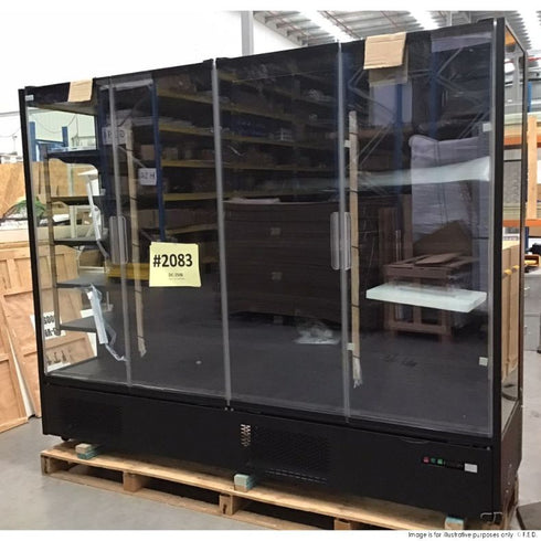 2NDs: Thermaster Supermarket Panorama 4 Door Chiller Display - DC-250B-NSW2083