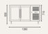 Exquisite Two Glass Door Underbench Fridge - USC260G