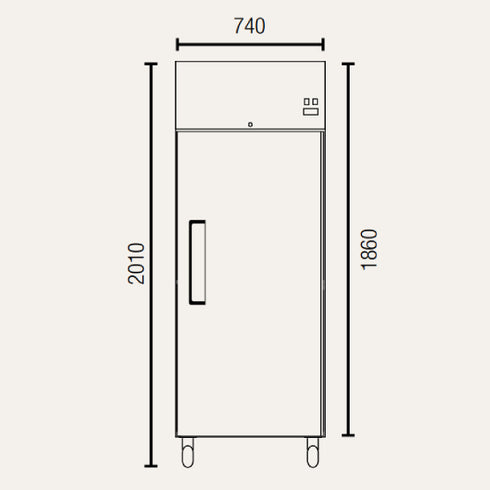 Exquisite Single Door Stainless Steel Chiller 685 litres - GSC650H