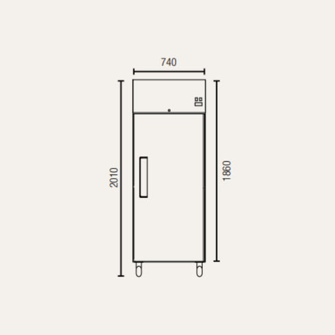 Exquisite Single Door Stainless Steel Freezer 685 litres - GSF650H